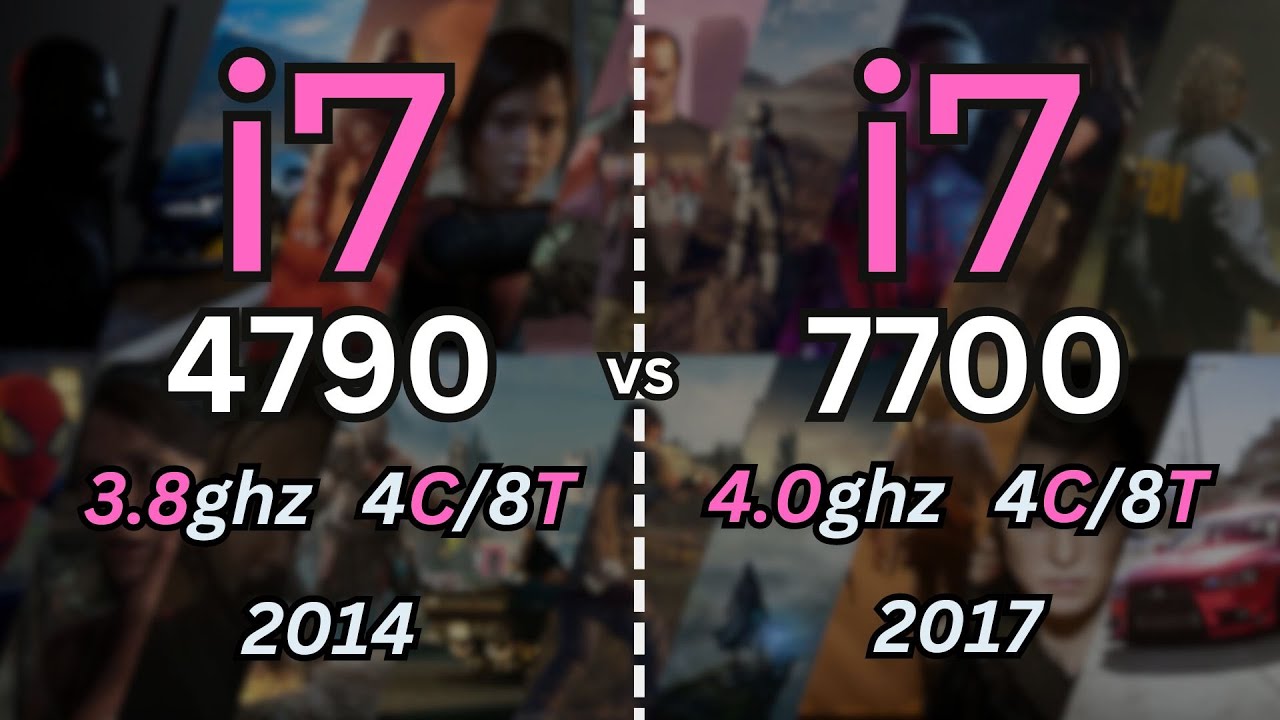 i7 4790 vs i7 7700 Tested in 14 Games (2024) | 1080p