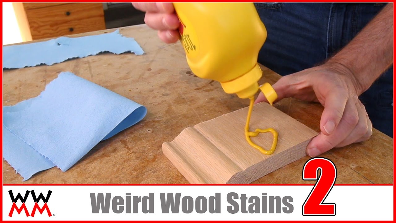 Weird Wood Stains #2: Coloring wood with Kool-Aid, Mustard, and MORE