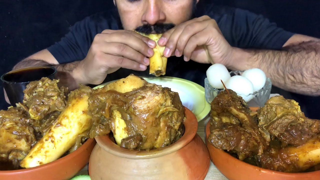 Bone Marrow Eating Huge Nalli eating ASMR.