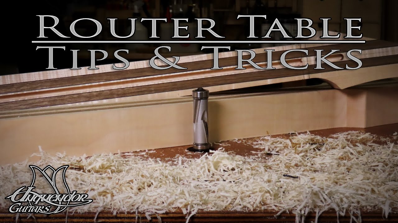 Prevent Tear Out and Avoid Accidents - Router Table Tips & Tricks  for Guitar making.