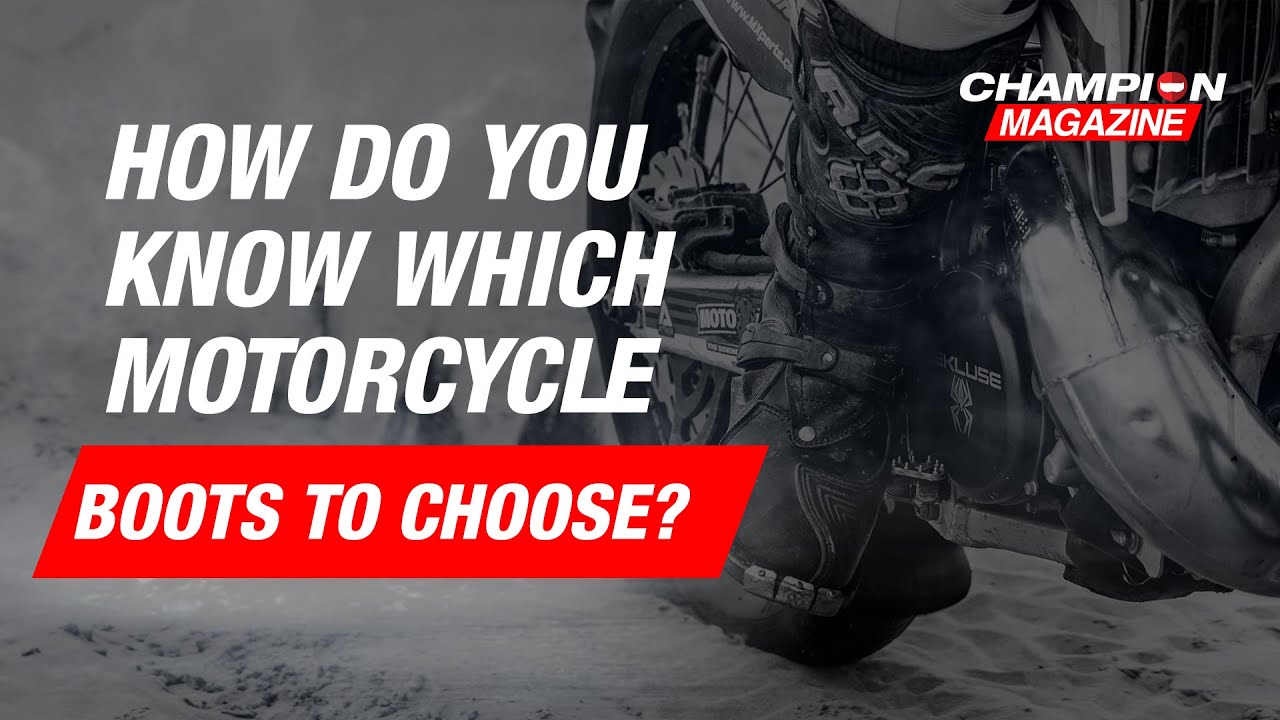 How to choose the right Motorcycle Boots for you? - Buying Guide | ChampionHelmets.com