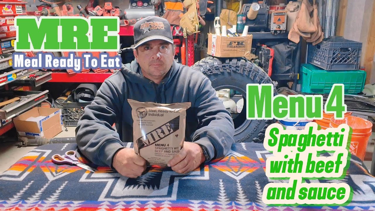 MRE contents and preparation, Menu 4 spaghetti and beef with sauce