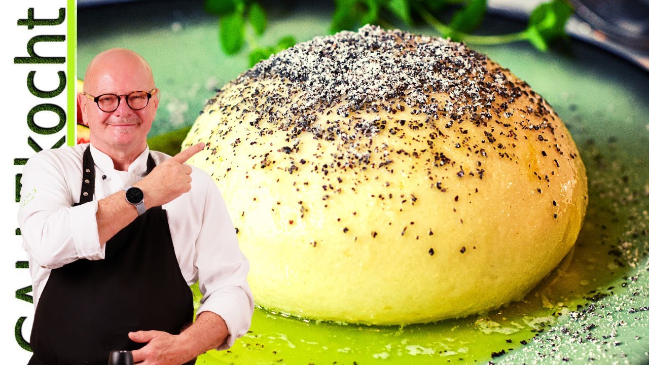 Germknödel ohne Dampfgarer einfach lecker in Milch. Vanillesoße & Mohn