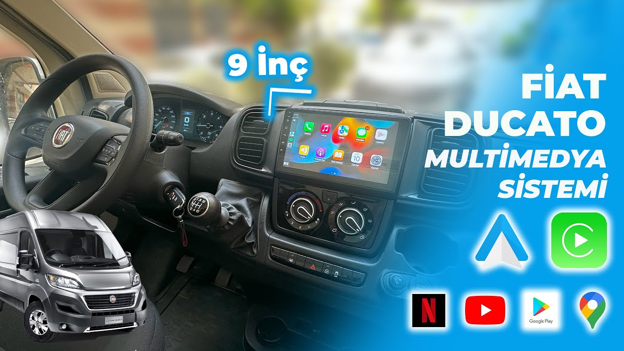 FIAT DUCATO ➡  CARPLAY & ANDROİDAUTO DESTEKLİ ANDROİD MULTİMEDYA SİSTEMİ 22-1926