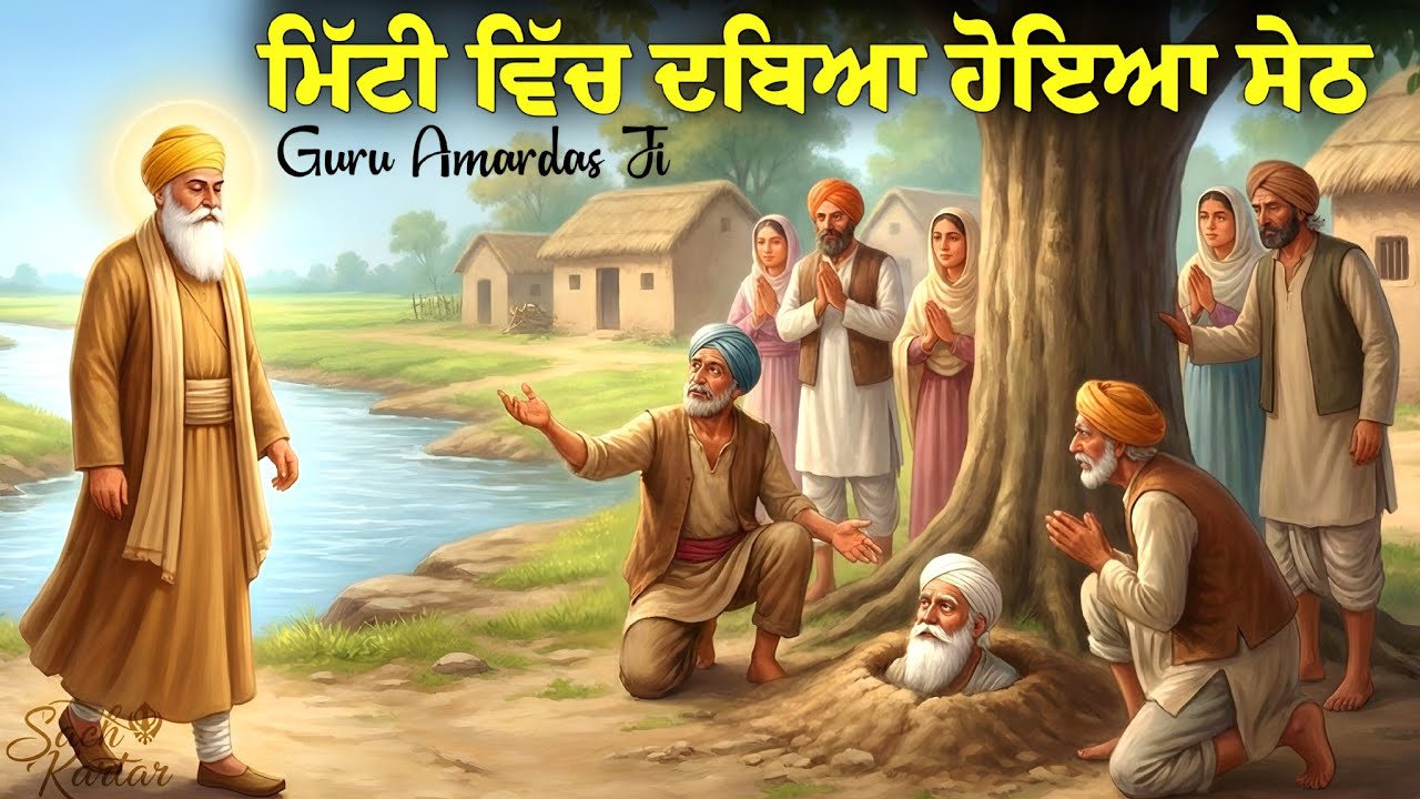 ਗੁਰੂ ਜੀ ਤੇ ਮਿੱਟੀ 'ਚ ਦੱਬਿਆ ਹੋਇਆ ਸੇਠ || Guru Amardas Ji Sakhi || Sach Kartar