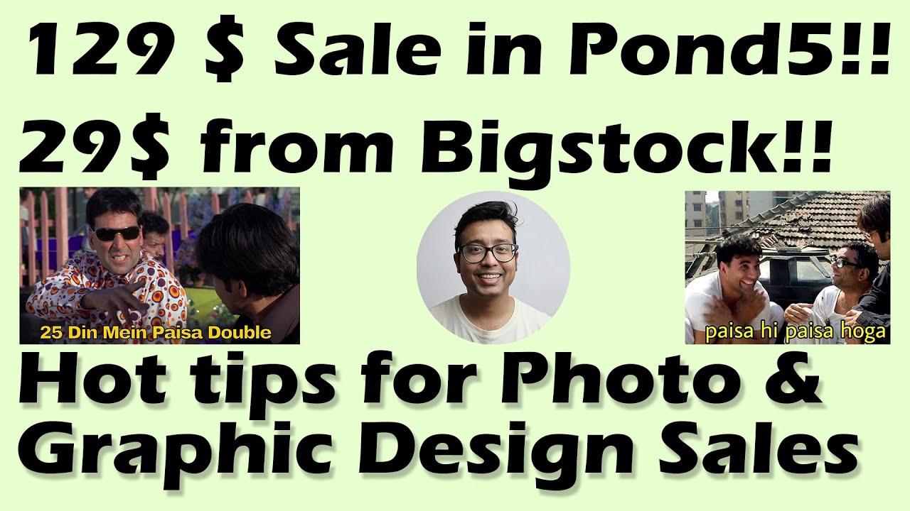 [Hindi] Surprise payout from Bigstock and Pond5 + Bonus tips for Photographers and Graphic designers