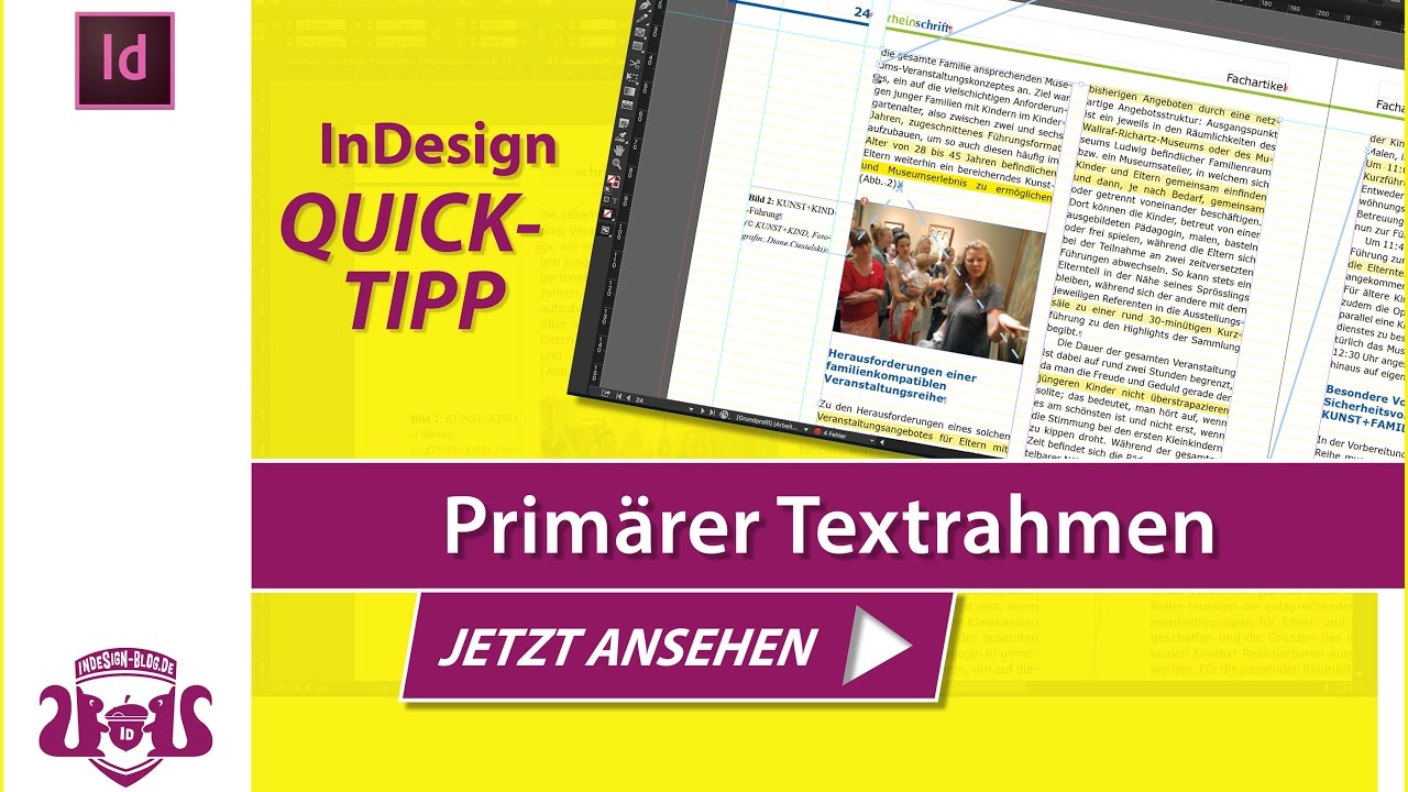 Primärer Textrahmen // InDesign QUICK-TIPP