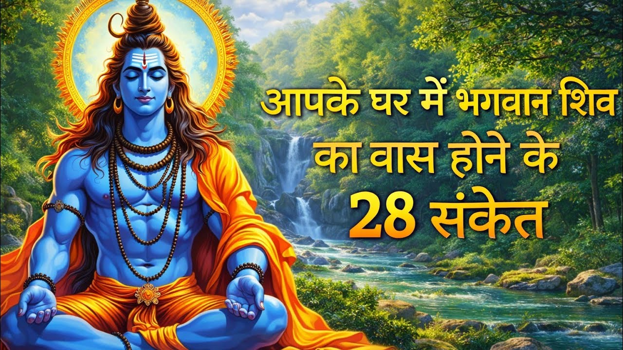 आपके घर में भगवान शिव का वास होने का 28 संकेत #mahadev #shiv