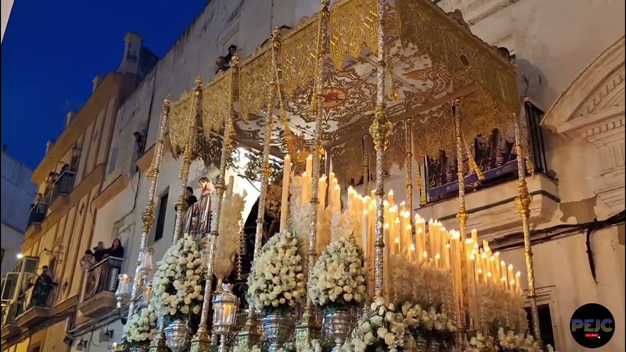 Virgen de los Dolores del Nazareno salida Semana Santa de Cádiz 2025 Jueves Santo