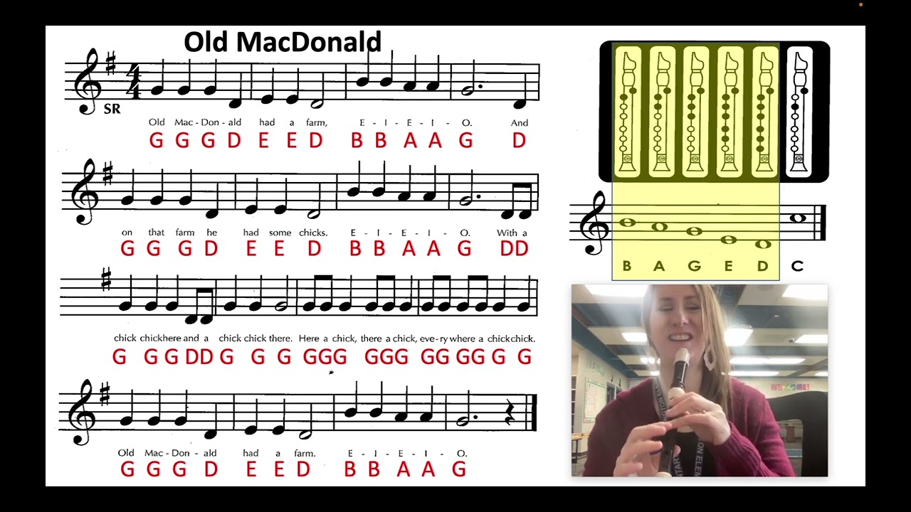 Recorder, Old MacDonald