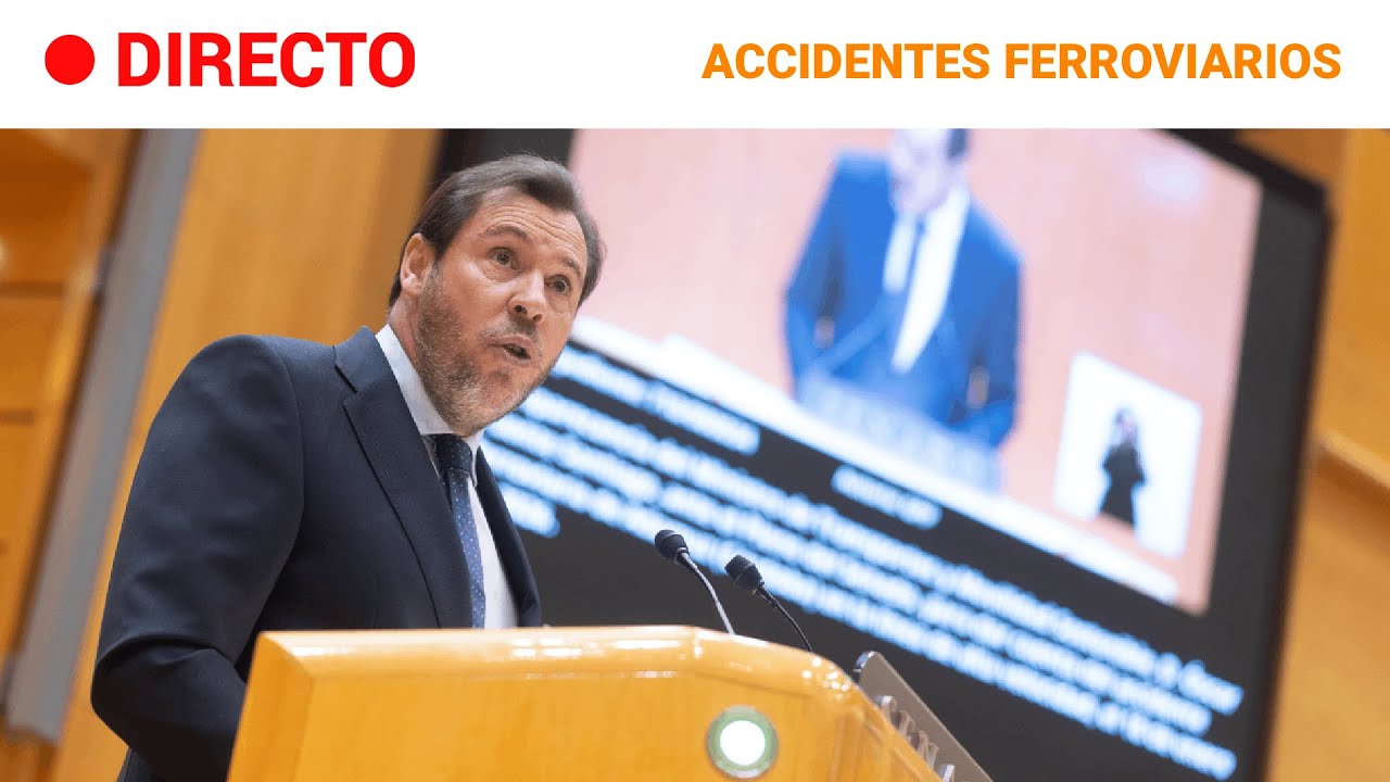 🔴 DIRECTO | ACCIDENTES FERROVIARIOS: ÓSCAR PUENTE, MINISTRO de TRANSPORTES, comparece en el SENADO