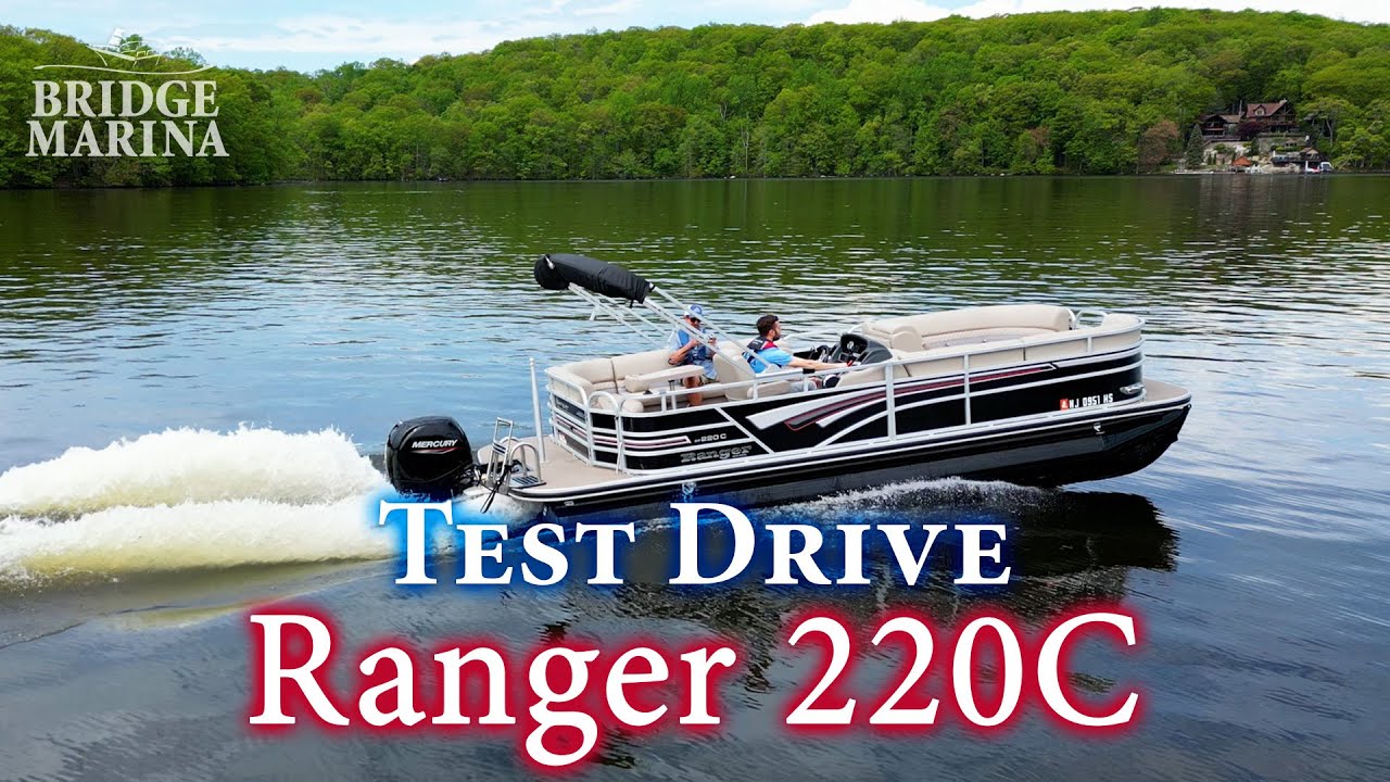 Ranger 220C Pontoon with a 150 HP: Boat Review and Test Drive by Bridge Marina