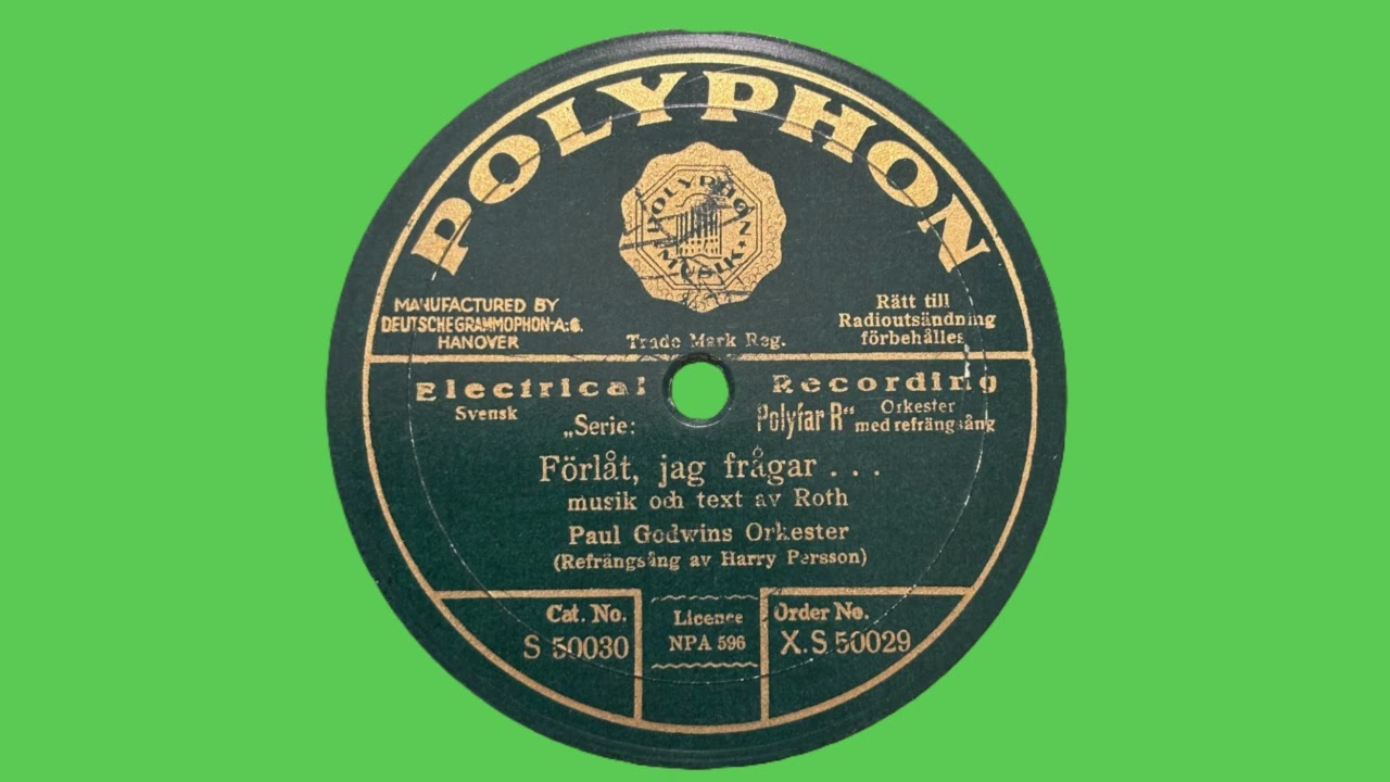 Förlåt, jag frågar... - Harry Persson [1931]