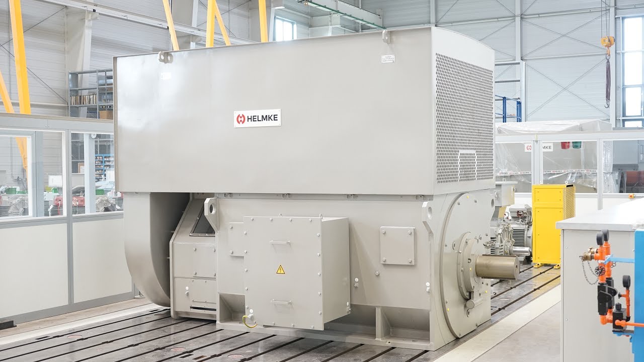 Express manufacturing of 3 MW slip ring motor - made by HELMKE