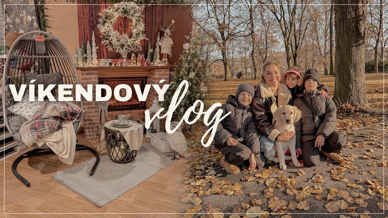 VÍKENDOVÝ VLOG | denní makeup rutina, adventní věnec, rozsvícení vánočního stromu, 1. advent | ✨2024