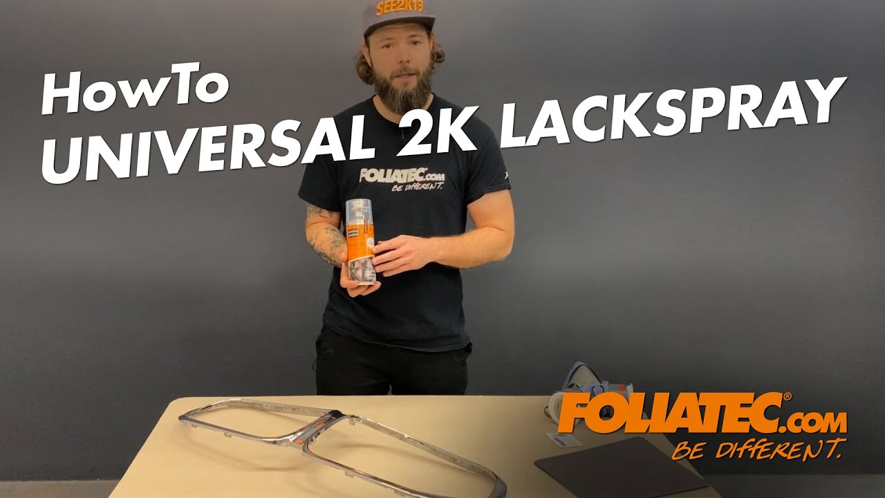 HowTo - Chrom Kühlergrill schwarz glänzend lackieren - FOLIATEC.com