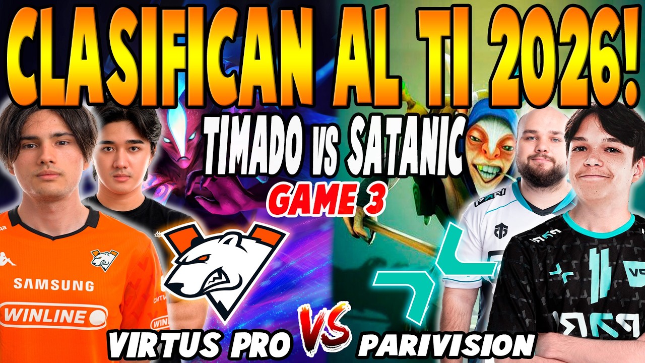VIRTUS PRO vs TEAM PARIVISION [ GAME 3] BO3 - TIMADO vs SATANIC - THE INTERNATIONAL DOTA2