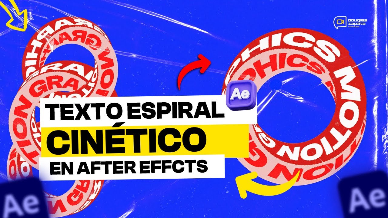 TEXTO ESPIRAL CINÉTICO - Spiral Kinetic Text (Mobius Eye)-AFTER EFFECTS TUTORIAL