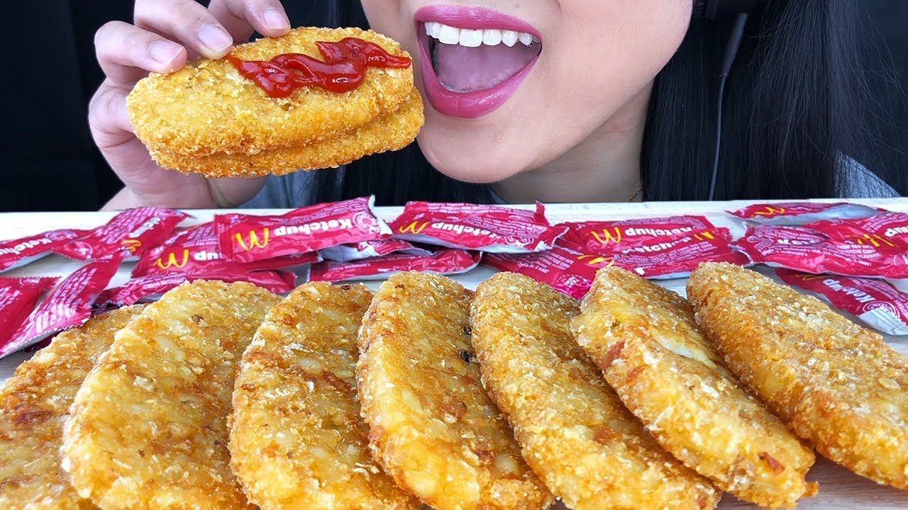 ASMR HASH BROWNS BREAKFAST | (ASMR EATING NO TALKING) | Real Eating Sounds | ASMR Phan