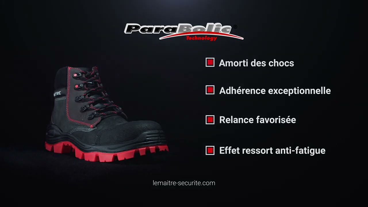 Brevet Parabolic by Lemaitre Sécurité : une semelle extérieure performante !
