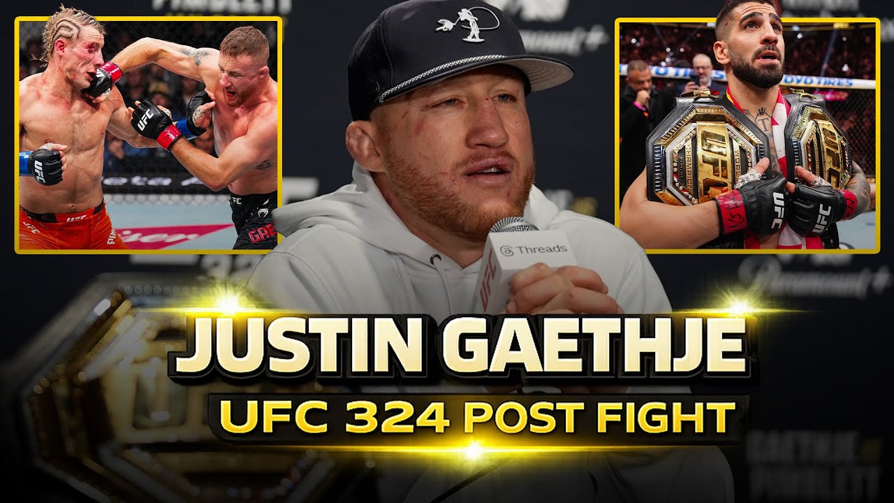 Justin Gaethje Reacts To Win Over Paddy Pimblett, Looks Ahead To Title Unification With Ilia TOpuria