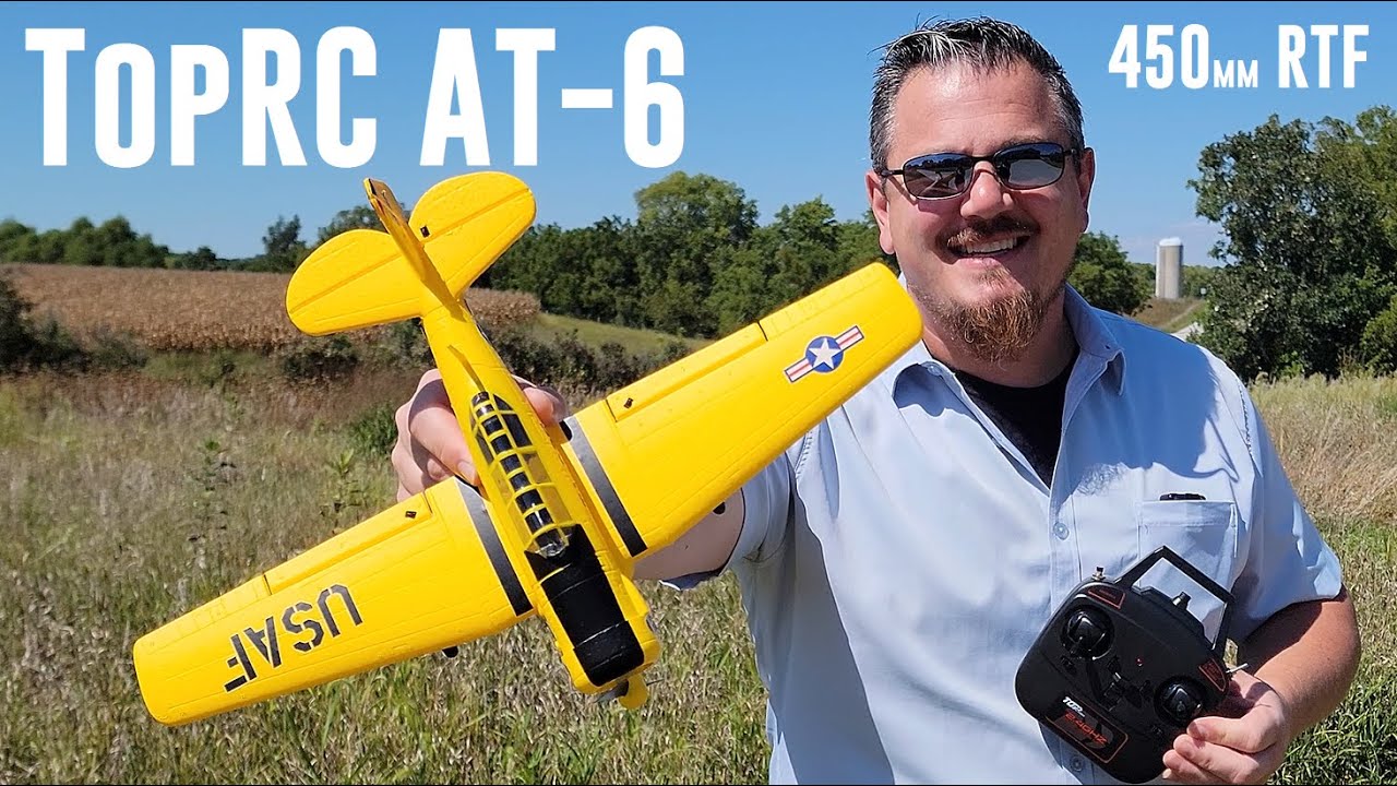 Top RC - Mini AT-6 - 450mm RTF - Unbox & Maiden Flight