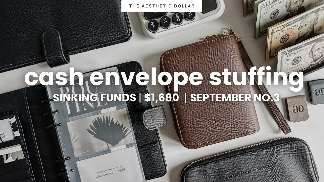 Наполнение конвертов наличными 🍂💵☕️ $1 680 | Сентябрь №3