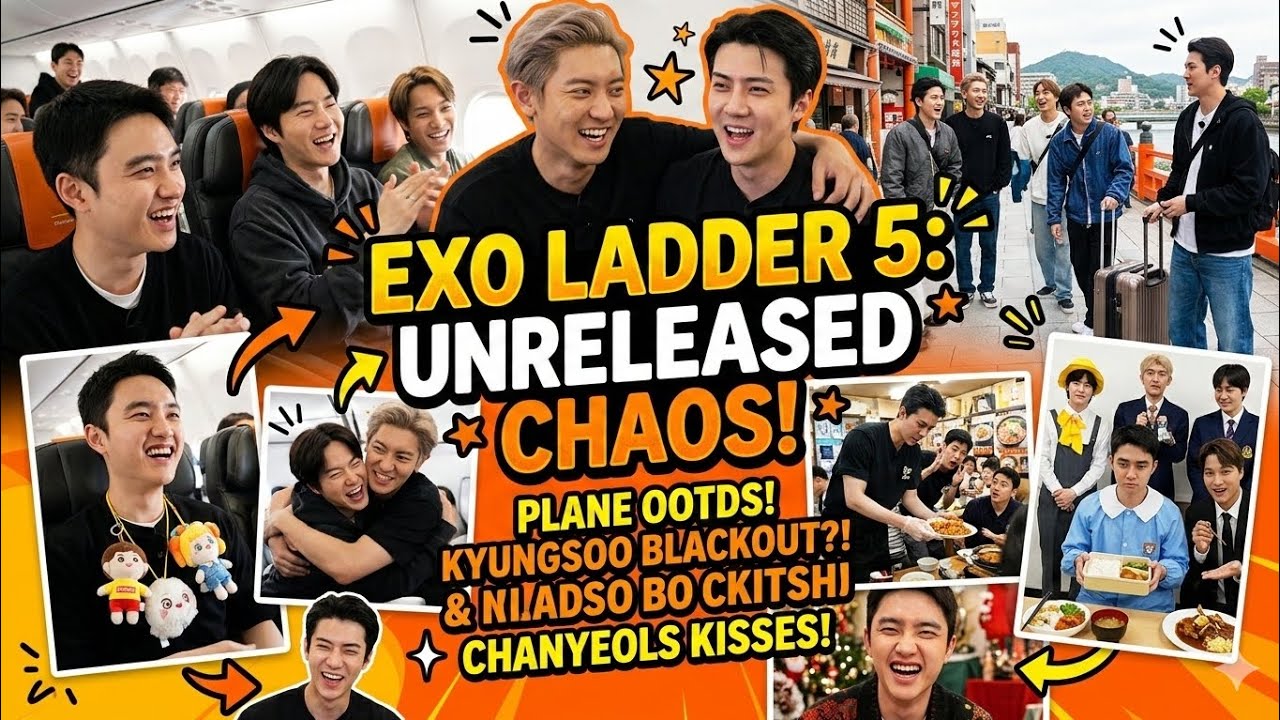 🎬✈️ EXO IS BACK & MORE CHAOTIC THAN EVER — Unreleased Clips from Ladder Season 5!#japan #korean #exo