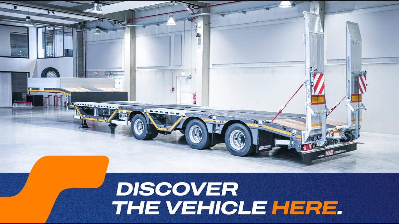 MAX Trailer - MAX100 semi-trailer w/ 3 axles & 9300mm loading platform length