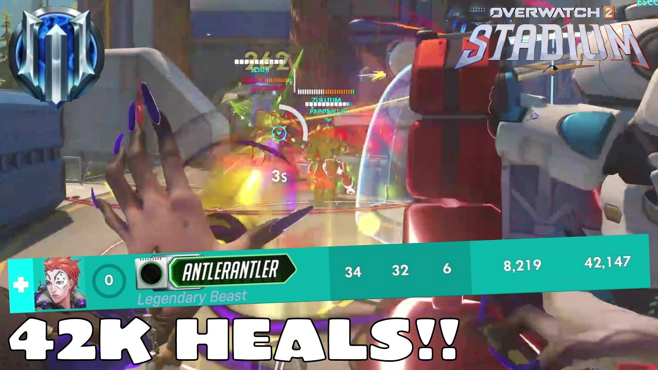 42k heals - Moira Stadium - Season 1 - Overwatch - 28.02.26 #overwatch #stadium #moira
