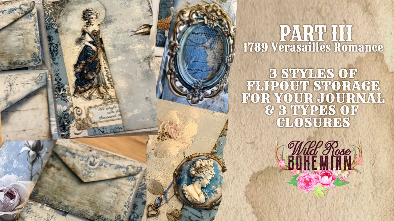 3 Styles of Journal Flipouts with extra Storage and Closures, #ephemera, #flipouts, #junk JOurnal