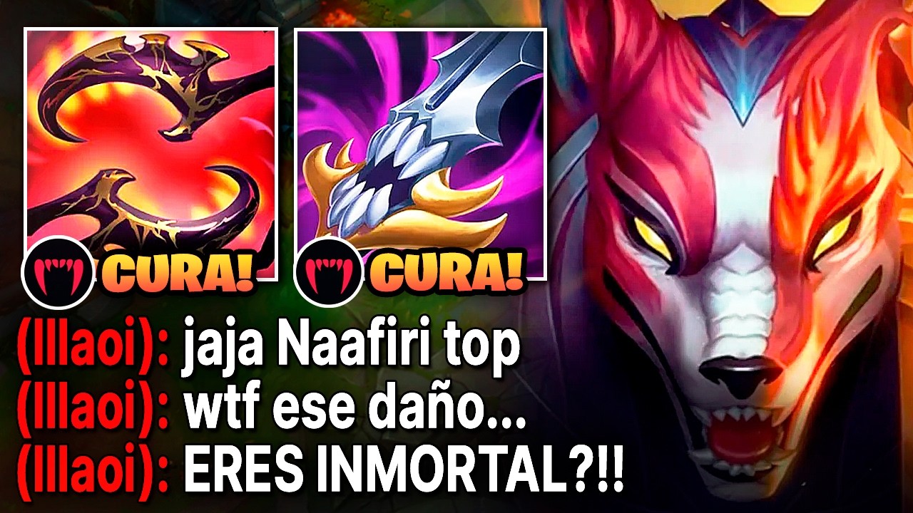 Naafiri pero se vuelve 100% inmortal con su build de omnivampirismo