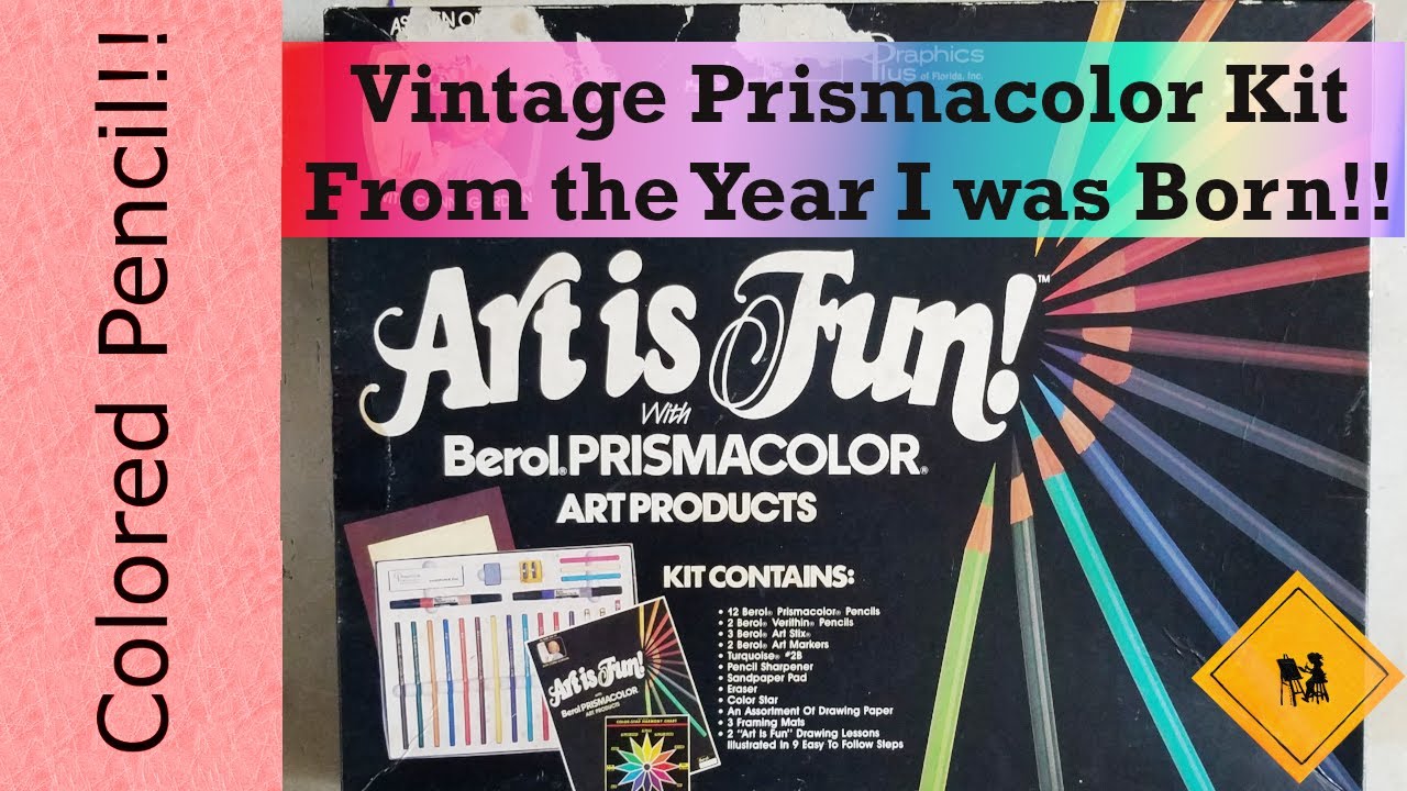 Vintage Art Supplies|Trying a Berol Primacolor Kit from the Year I was Born! 😱