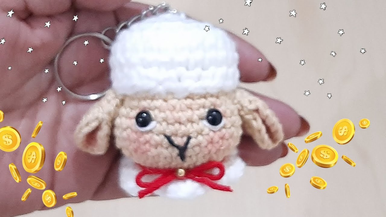 🐑💰 BORREGUITO DE LA ABUNDANCIA, LLAVERO AMIGURUMI  / TUTORIAL PASO A PASO  💰🐑