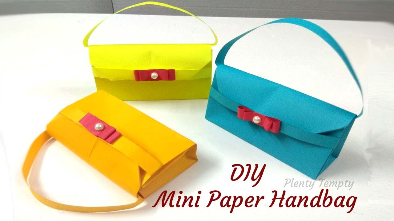 How To Make Paper Handbag/ Handmade Paper Handbag / Easy Craft Ideas With Paper / Paper Crafts Easy