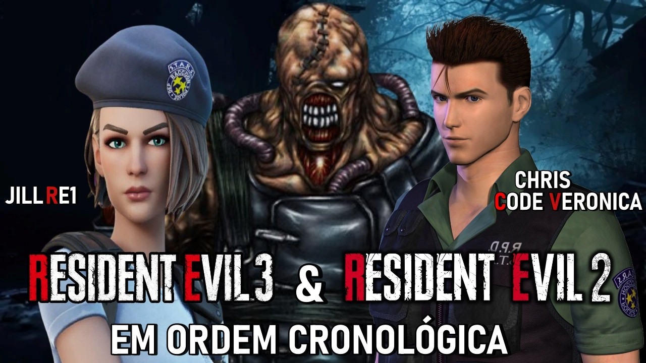 NOVAS SKINS! Resident Evil 3 & 2 EM ORDEM CRONOLÓGICA