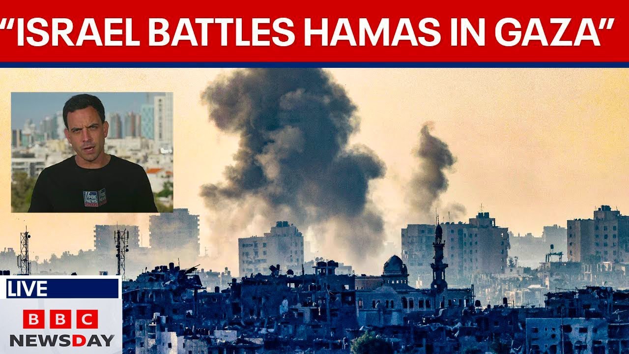 Israel-Hamas war: Israeli forces fight Hamas militants, Trey Yingst reports | BBC NEWSDAY