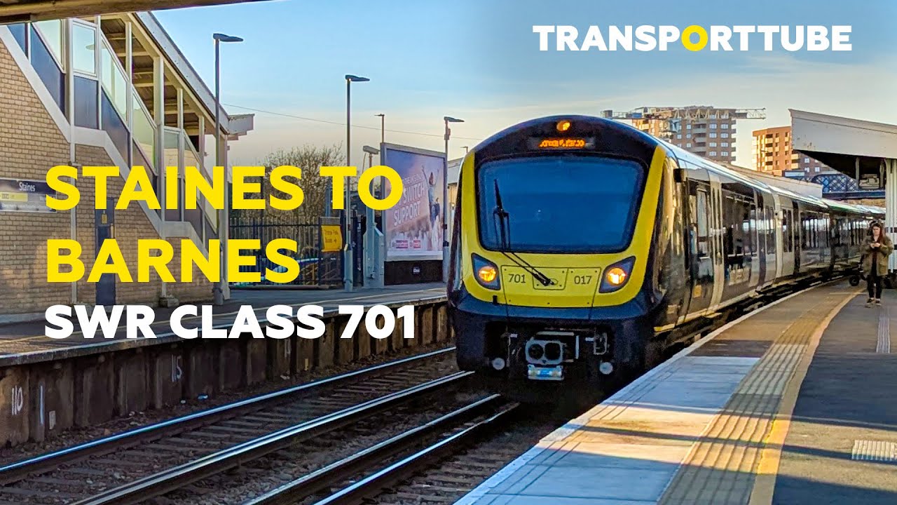 Staines to Barnes | SWR Class 701 | Realtime