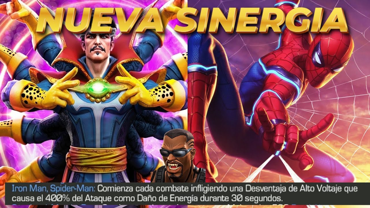 APROVECHA LA NUEVA SINERGIA QUE MATA SIN TOCAR AL OPONENTE GRACIAS AL DOC MAS SPIDERMAN -Marvel MCOC