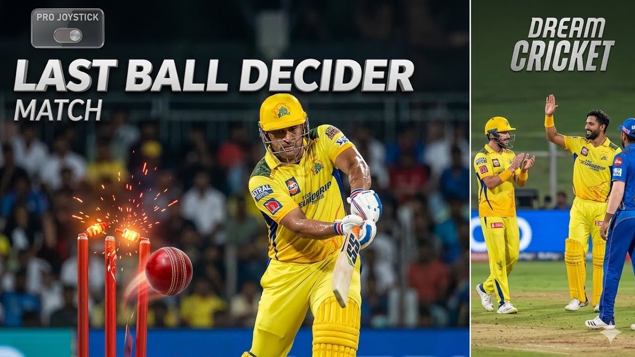 Last Bowl Decider The Match In Dream Cricket 🏏| Tips & Tricks on Dream Cricket 🏏