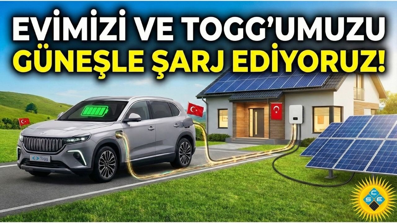 YİNE TOGG ELEKTRİKLİ ARACI GÜNEŞTEN ŞARJ ETTİK SOLAR ENERJİ İLE ŞARJ ETTİK #togg #solar