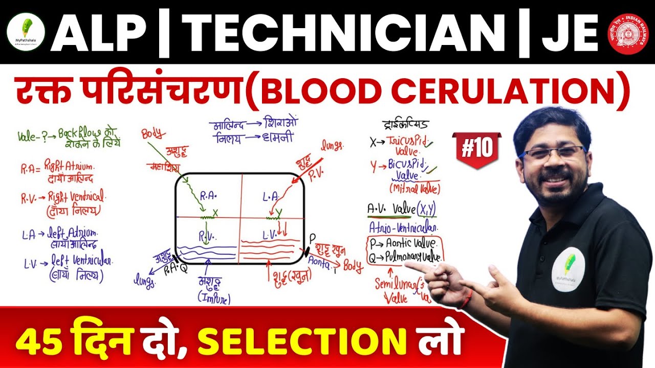 🔥 45 दिनों में science खत्म I Blood Circulation I शानदार concept I RRB ALP & TECH I JE 🔥🔥