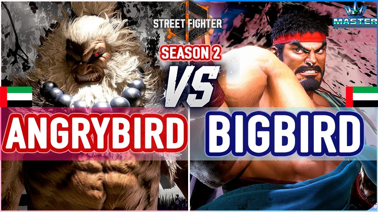SF6 🔥 Angrybird (Akuma) vs Bigbird (Ryu) 🔥 SF6 High Level Gameplay