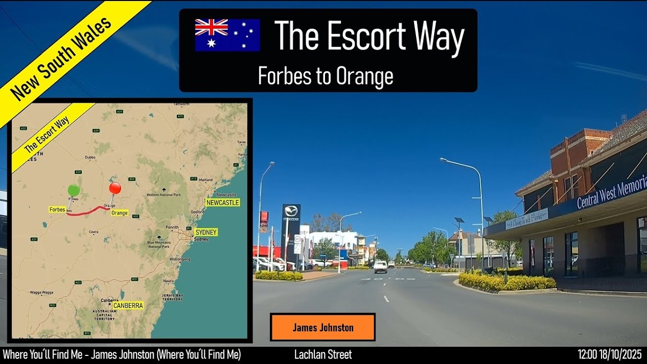 ♪ The Escort Way from Forbes to Orange, NSW, Australia