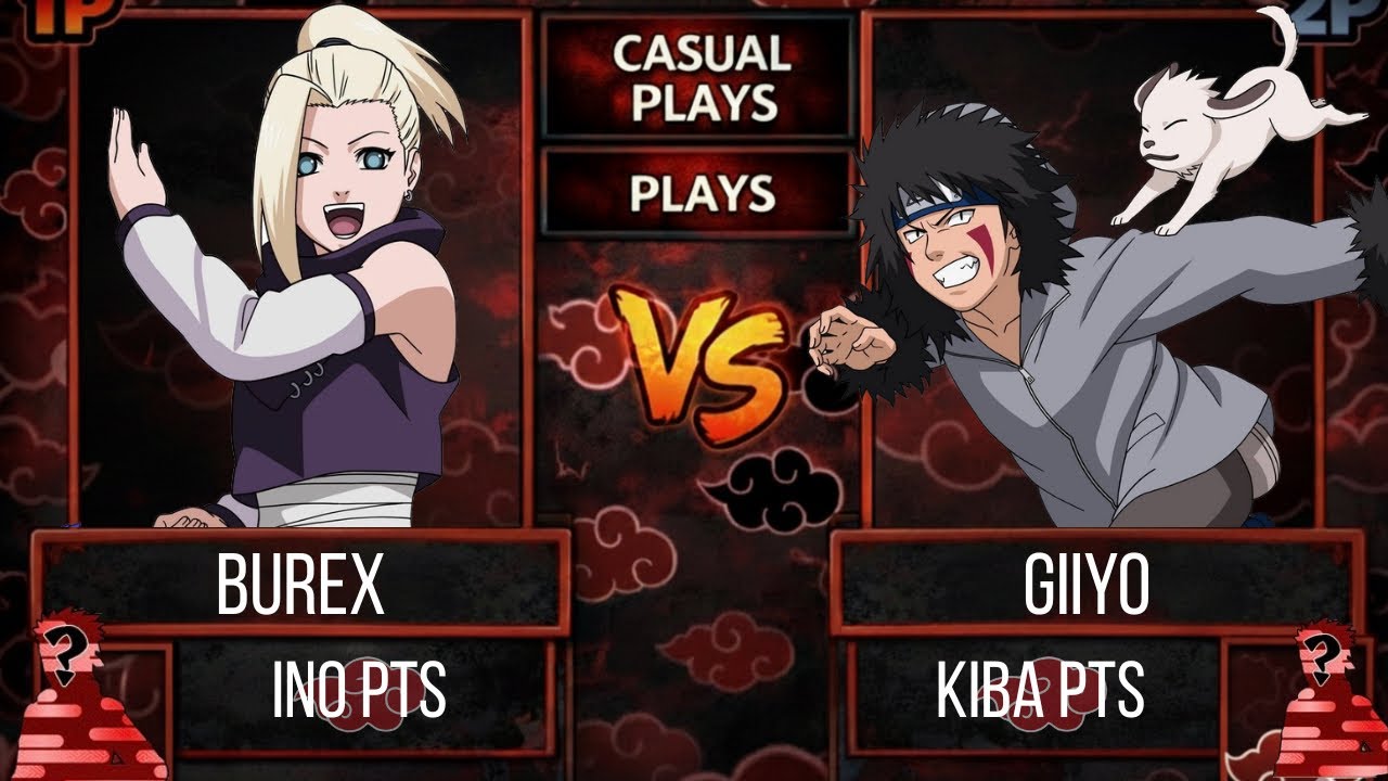 AKATSUKI ARENA UN6 ONLINE Ino PTS VS Kiba PTS  (Casual matchs) Alpha 3.3