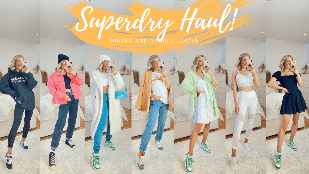 SUPERDRY HAUL! WINTER AND SPRING LOOKS! | India Moon