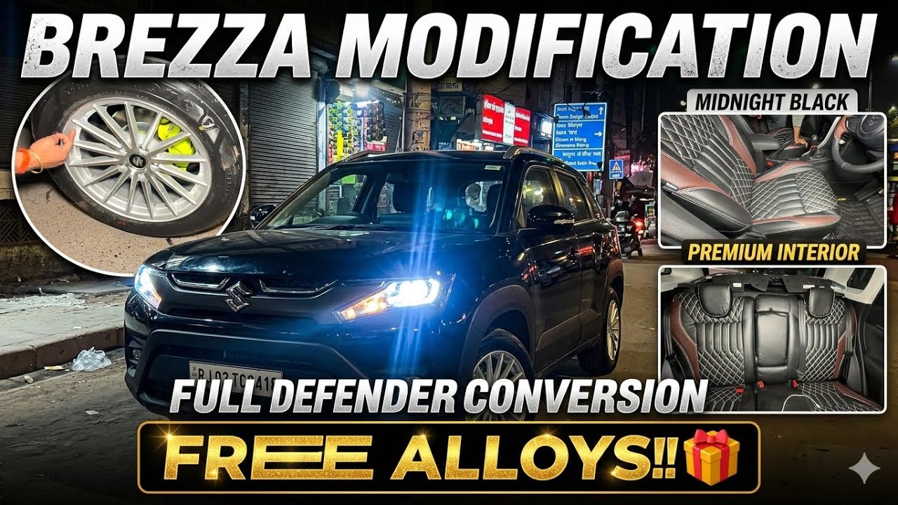 BREZZA MODIFICATION || BREZZA BASE TO TOP ACCESSORIES || BREZZA MODIFIED#brezza #modification #viral