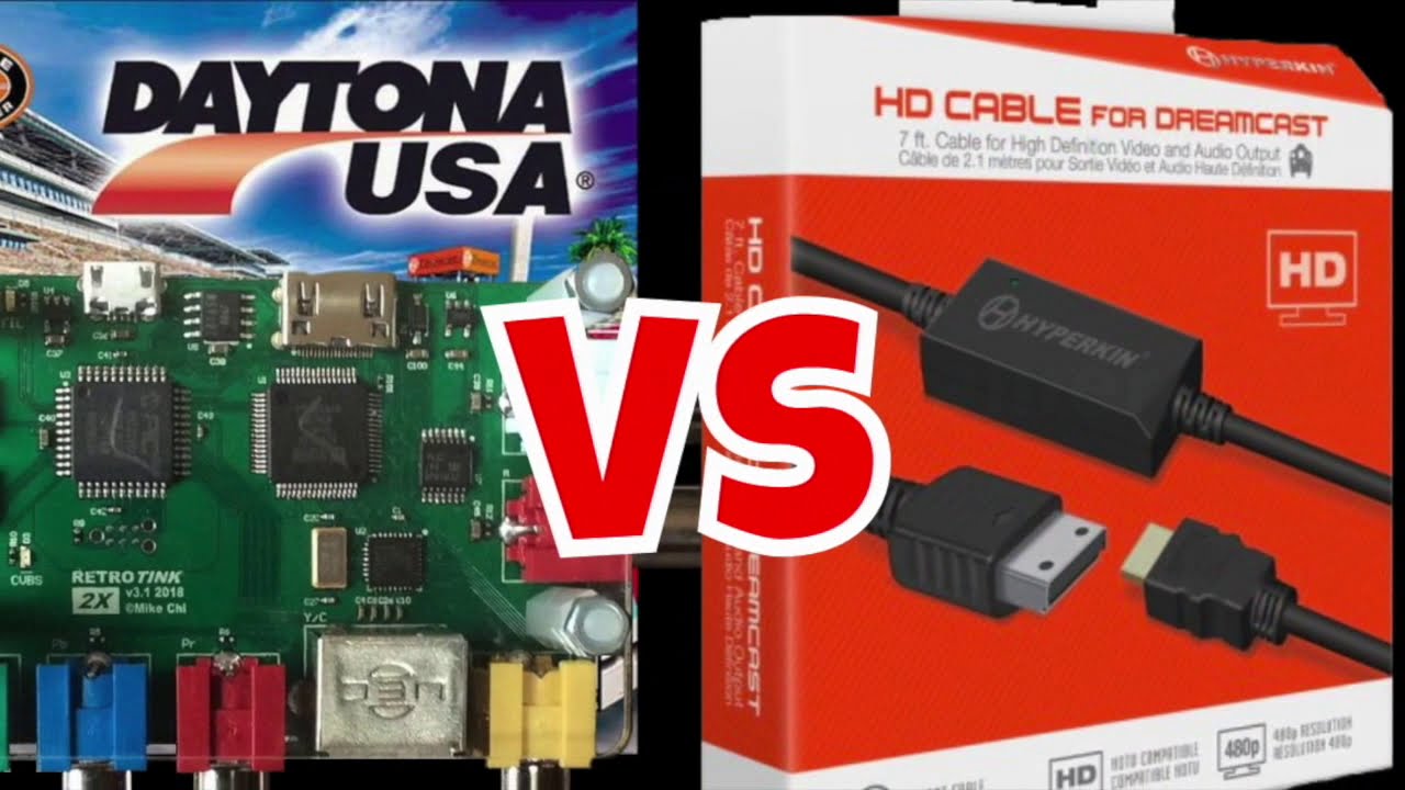 Sega Dreamcast HDMI Wars - Hyperkin vs. RetroTink 2x  (Daytona USA)