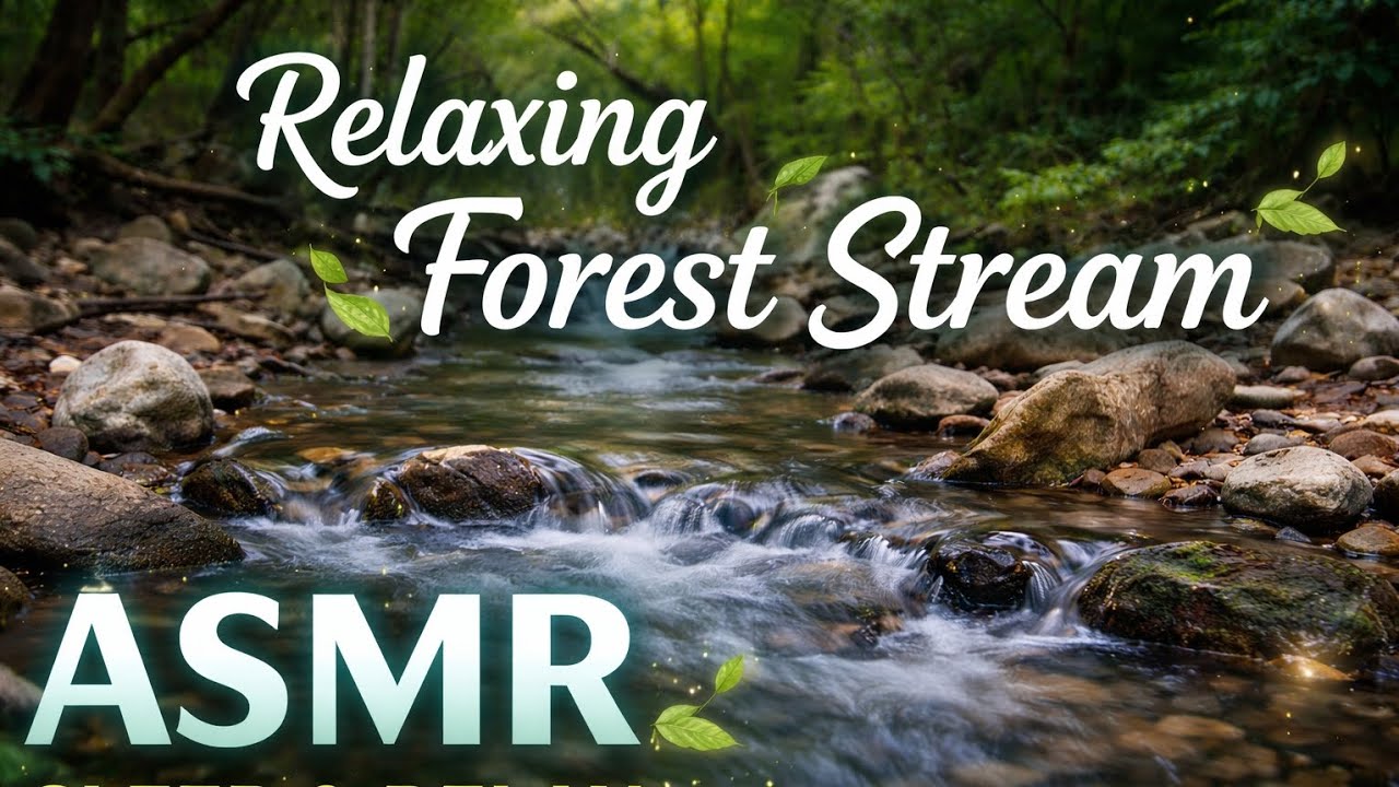 Relaxing Forest Stream ASMR 🌿 Sleep Instantly with Soothing Water Sounds @AbaRumaisha 