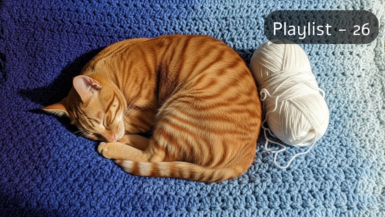 [Track - 26] Calming Piano Music While a Cute Cat Sleeps
